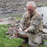 Ron the Younger with a catch at Green Lake