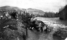 1915 (?) Juliaetta train wreck