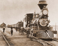 1892 Oregon Shortline Railroad west bound from McCammon, Idaho