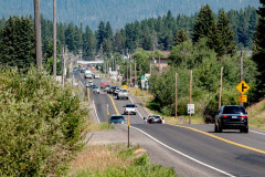 Main roadway through McCall, Idaho, on Friday, July 26, 2013. USDA Photo by Lance Cheung.
