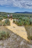 Stephen Johnson and Bruce Gregory at the Strevell giant arrow