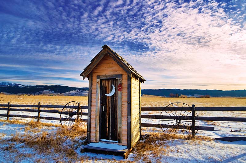 Outhouse near Donnelly, 2011. By The Knowles Gallery