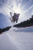Catching air on a Baldy half-pipe. Courtesy of Idaho Tourism