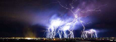 A specialist in lightning photography stalks a Jerome storm--or is it the other way around?