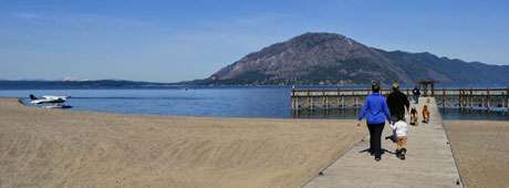 The author tours historic buildings in a former boom town on Lake Pend Oreille, now a hideaway in a spectacular setting.