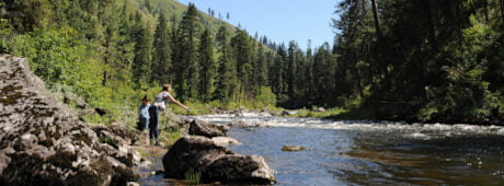 A former mining town in the Clearwater River Valley had four other names before settling on the surname of a pioneer.