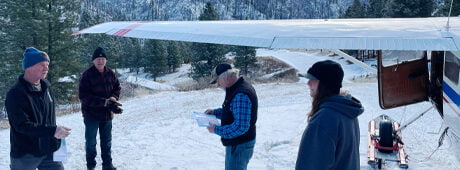 The author witnesses the end of an era: the final air delivery of mail to residents of the South Fork Salmon River country. 