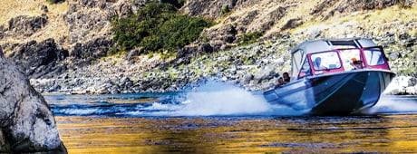 A friend introduces the skittish author to jet-boating on the Snake River, which turns out to be anything but tranquil. 